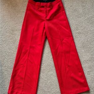 Banana Republic Red Wide Leg Trousers Size 4 Short